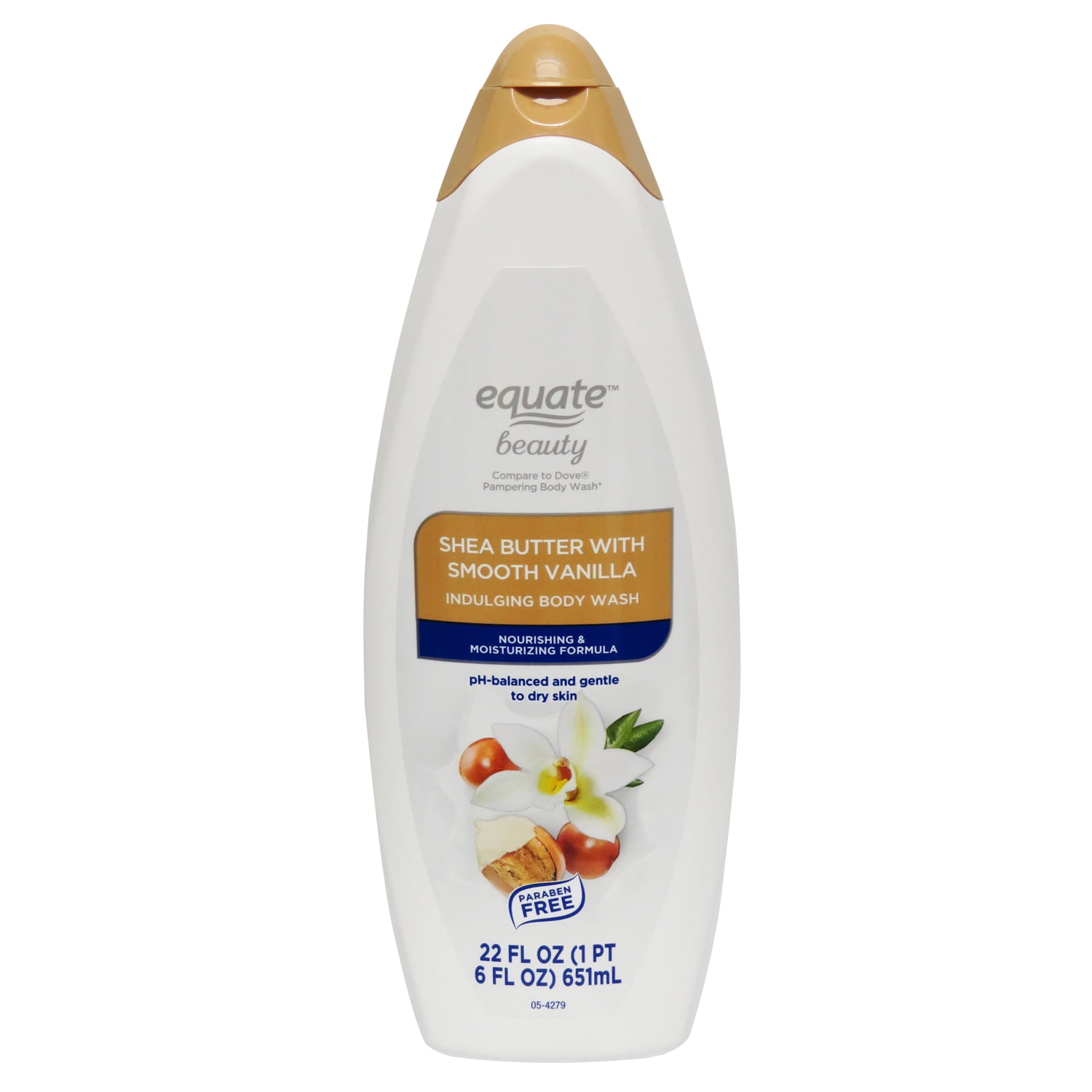 Equate Beauty Body Wash with Shea Butter and Warm Vanilla, 22 fl oz