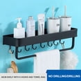thumbnail image 1 of Estante De Baño De Montaje En Pared, Soporte De Almacenamiento Para Baño Y Ducha, Organizador De Estantes Moyic HA022578-00, 1 of 7