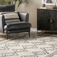 thumbnail image 6 of nuLOOM Tayah Soft Shag Moroccan Diamond Fringe Area Rug, 4' x 6', Tayah Beige, 6 of 6