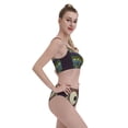 thumbnail image 4 of Daiia Boho Owl printed 2 piece Swimsuit Bikinis for Women High Waisted Racerback Bathing Suits Summer Tummy Control Scoop Neck Swimwear-X-Large, 4 of 8