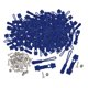 thumbnail image 3 of Kit de reparación de cremalleras de 200 unidades con cabezales de cremallera de instalación rápida para ropa, maletas y bolsos. Azul oscuro, 3 of 9