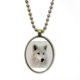 thumbnail image 1 of Piel de lobo Collar Colgante de cadena vintage Colección de joyas colgantes Unbranded M, 1 of 3