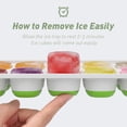 thumbnail image 2 of Bandeja para cubitos de hielo CheFaide, 28 cubos con tapa, 2 paquetes apilables, 2 of 7