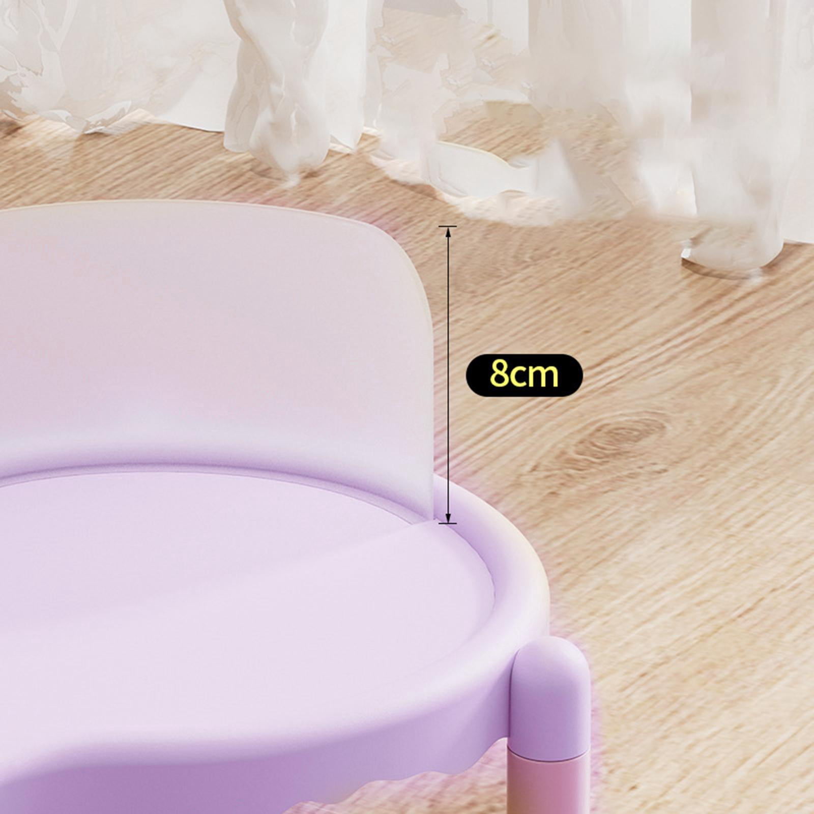 CarpNettore Ceramic Elevated Cat Bowls with Non Slip Stand Raised Feeding Station Raised Cat Purple