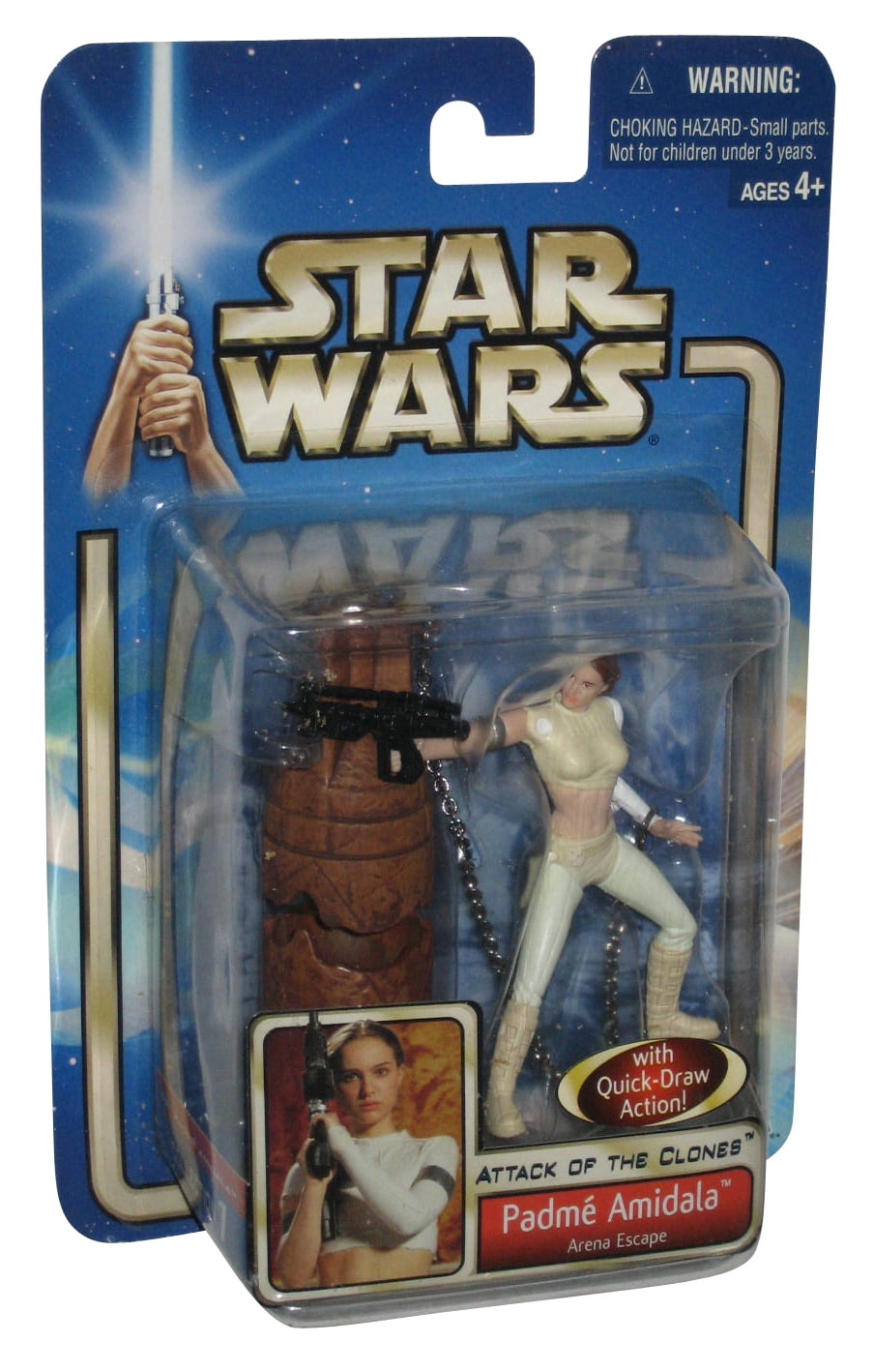 PADME AMIDALA ARENA ESCAPE star wars NEW attack of the clones ACTION FIGURE
