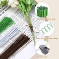 thumbnail image 3 of 100 piezas de tallos de alambre floral verde doblables de 1.2mm 16 Gauge para flores artificiales, 3 of 5