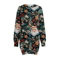 thumbnail image 5 of Jsaierl Robe Sweat à Capuche de Noël Robe de Fête à Manches Longues Imprimé Flocon de Neige Arbre de Noël Mode Automne pour Femmes, 5 of 5