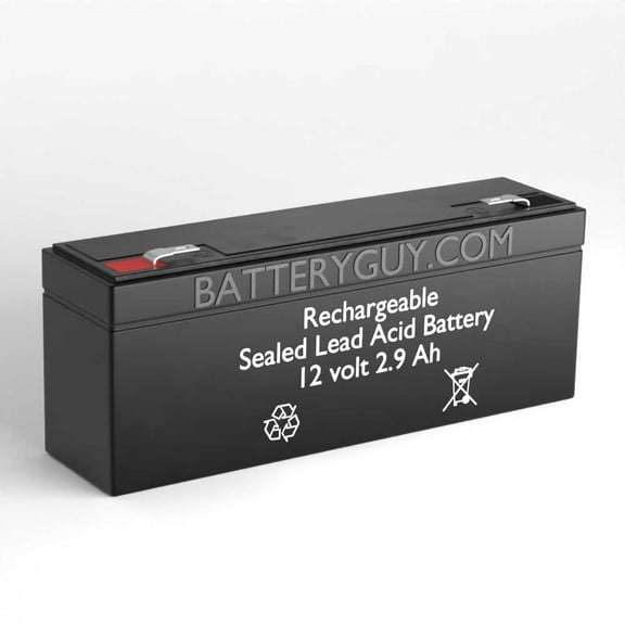 BatteryGuy Dukane Control Unit replacement 12V 2.9Ah battery - BatteryGuy brand equivalent