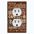 thumbnail image 1 of Metal Light Switch Plate Cover Cafe Diner Coffee Sign Brown COF031, 1 of 13