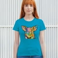 thumbnail image 3 of Tee Hunt Dean Russo Funny Cute Pig T-Shirt Farm Piglet Lover Barn Women's T-Shirt Tee, Light Blue, Small, 3 of 5