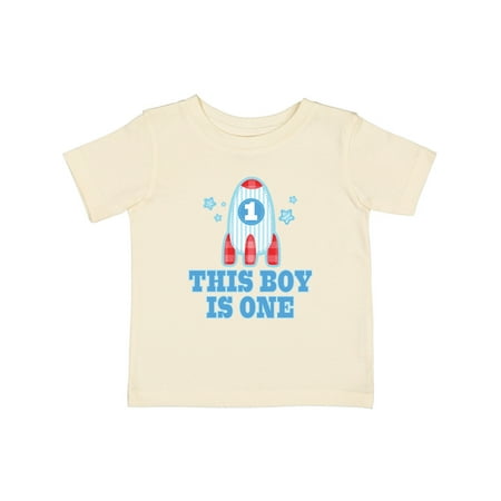 

Inktastic 1st Birthday Boy Rocket Ship Gift Baby Boy T-Shirt
