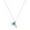 C, variant on Sterling Silver Natural Aquamarine Necklace Unique Design Oval Natural Stone Bone Chain