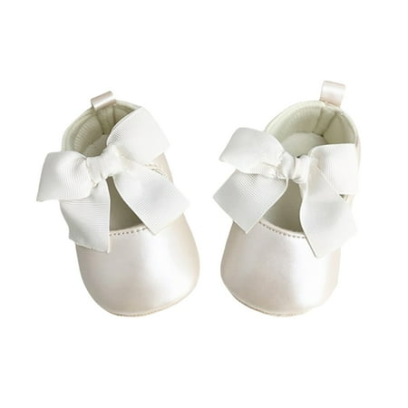 

AmShibel Toddler Infant Newborn Baby Girls Leather Shoes First Walking Shoes Anti-Slip Soft Sole Princess Shoes Outdoor Casual Shoes