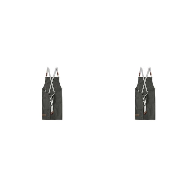 Naiovety Delantales de lona para hombre, delantal multicolor para hombre, delantal con bolsillos delanteros, protección de cobertura No.04 2piezas