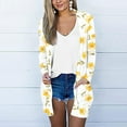 thumbnail image 2 of SELONE Cardigans for Women 2023 Summer Beach Lightweight Cover Up Casual Printed Tops Blouses Open Front Cardigan Long Cardigans with Pockets Everyday Wear Beach Vacation Outfits Going Out Cardigan, 2 of 6