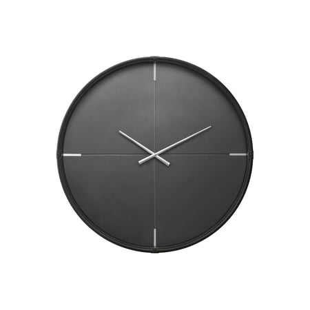 Clocks - 30 Round - Large Oversized - Wall Clock - Black Plastic Frame