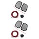 thumbnail image 2 of Sidaley 2 Pieces Vehicle Glass Rear-view Mirror Heated Cushion Driving Quick Safe Pad Heater Warm Remover DC Defoggers 12V Type1 Sidaley CBP084133, 2 of 3