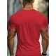 thumbnail image 2 of Men'S Casual Crew Neck T-Shirt with Trendy English Print, 100% Cotton, Slight Stretch Knit Fabric, Regular Fit, Summer Wear - MBDMBD, Casual Sporty Tee, Comfy Tee, 2 of 4