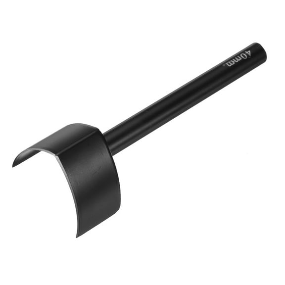 Uxcell V-Shaped Leather Cutter Punch 40mm Carbon Steel Strap Punch Tool for Crafting Strap Belt Wallet