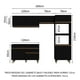thumbnail image 3 of Cocina Integral Madesa Reims 260cm Negro 09, 3 of 11