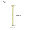 thumbnail image 2 of Uxcell 4Pcs 3.5 inch Door Hinge Pins, Removable Brushed Door Hinge for Wood Residential Door Replacement, Gold, 2 of 5