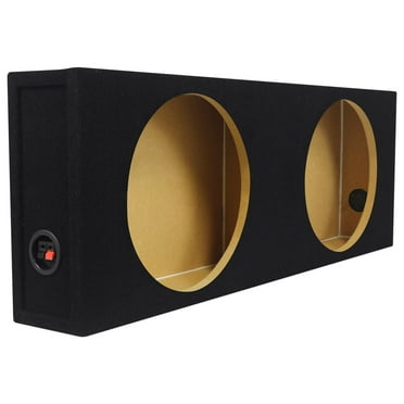 Rockville Shallow Box Enclosure For (2) Rockford Fosgate P3SD4-12 12" Subwoofers