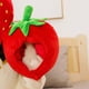 thumbnail image 3 of Cute Strawberry Headgear Almohada para dormir ajustable Juguete Muñeco de peluche Sombrero Cubierta de cabeza suave Sombrero para Halloween Cumpleaños Colco Sombrero de fiesta, 3 of 7
