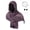 Dark Purple, variant on Larp Cosplay Accessory, Frayed Medieval Hooded Scarf Cosplay Accessory, Crinkled Renaissance Warrior Head Wrap With Viking Pin Safety Pins for Halloween Larp Party, Dark Purple One Size