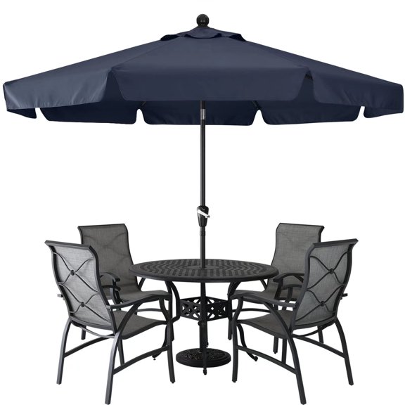 Sombrilla de patio ABCCANOPY Premium, 2,7 m, azul marino, impermeable