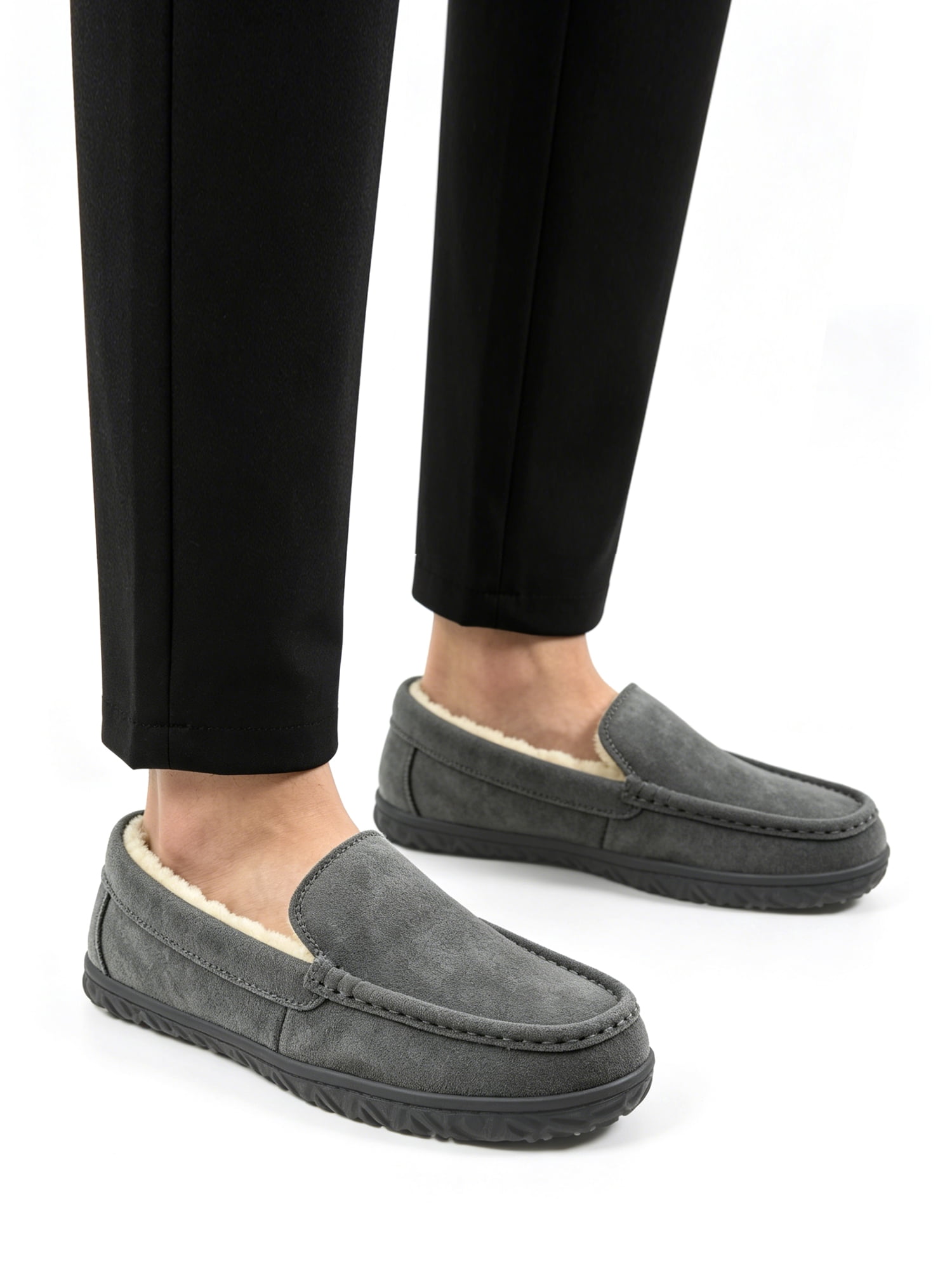 George Men`s Hillcrest Suede Moccasin Slippers