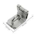 1 Set 3 Inch 90 Degree Padlock Hasp Right Angle Door Clasp Hasp Lock
