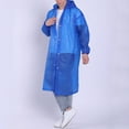 thumbnail image 5 of Cheers.US Unisex Reusable Portable Waterproof Hooded Outdoor Riding Long Raincoat Poncho, 5 of 7