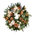 thumbnail image 1 of Flores de peonía artificiales redondas Guirnalda Colgante de pared Guirnalda Decoración del hogar para el Día de la madre Interior Exterior Utilizado 35CM perfecl coronas de puertas para el hogar, 1 of 8