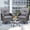 Grey Rattan & Grey Cushion, variant on TUAREX Outdoor Patio Swivel Wicker Glider Chair Set, 2 Swivel Rocking Lounge Rattan Chairs with Side Table, Overstuffed Washable Cushions for Porch, Balcony, Garden, Brown Rattan Beige Cushions