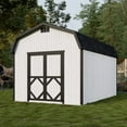 thumbnail image 2 of Little Cottage Co. 10x16 Classic Gambrel Barn with 6 ft. Sidewalls, Outdoor Wood Storage Shed Do-It-Yourself Precut Kit, 2 of 13