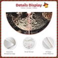 thumbnail image 3 of Sikiie Vintage Pattern Flower Skull Nativity Christmas Tree Skirt, Jesus Christian Winter Holiday Tree Mat Decoration(30-48IN)30", 3 of 6