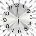 thumbnail image 6 of 19.7 Inch Crystal Large Modern Metal Starburst Decor, Bling Crystal Wall Clock for the Living Room, Hallway, Office, Study, Bedroom, 6 of 11