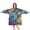 Colorful Tie Dye Pattern-1, variant on Colorful Tie Dye Pattern Wearable Blanket Hoodie, Flannel Oversized Lounge Wearable Throw with Hood & Kangaroo Pocket, Anti-pilling Gifts Ideas for Holiday Gifts