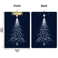 thumbnail image 3 of Plastic Clipboard Acrylic Hanging Clip Board with silver Low Profile Office School Supplies 12.5x9 Christmas Tree with Star, 3 of 9