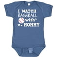 thumbnail image 3 of Inktastic I Watch Baseball with My Mommy Boys or Girls Baby Bodysuit, 3 of 5