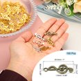 thumbnail image 2 of Uxcell 100 Pcs Alloy Musical Note Charm,Dark Bronze, 1 x 0.4 Inch, 2 of 3