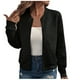 thumbnail image 2 of Sudadera informal de manga larga con capucha y chaquetas para mujer Sudadera holgada de manga larga con cremallera Chaqueta informal de béisbol de punto grueso Chaqueta de poliéster para mujer, 2 of 7