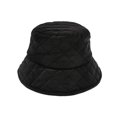 thumbnail image 4 of Sombrero de cubo para mujer, sombrero de pescador con entramado de diamantes, sombrero cálido con parte superior plana a la moda oso de fresa  Hogar, 4 of 4