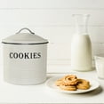 thumbnail image 7 of Blue Donuts  Tin Cover, Ivory Cookie Jar, 7 of 7
