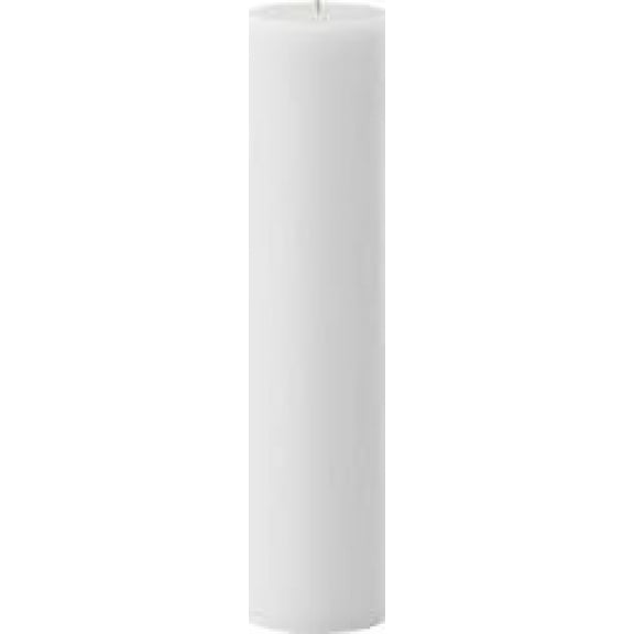 4" Wide x 18" Tall Unscented White Pillar Candle (4x18 Pillar Candle) - Made in U.S.A. - Dripless & Smokeless. *Measure Before You Buy!*