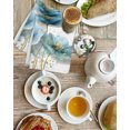 thumbnail image 3 of Blue Spring Floral Kitchen Dish Towels for Drying Dishes Set of 3, Summer Botanical Elegant Art Waffle Weave Microfiber Hand Tea Bathroom Towels Quick Dry & Absorbent Towel 15.7x23.6, 3 of 7