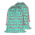 thumbnail image 2 of Christmas Bags Drawstring,Turquoise Christmas Gnome Pattern Large Xmas Christmas Gift Bags,Reusable for Xmas and New Year Party Favors and Supplies,27.6" X 19.7", 2 of 6