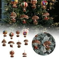 thumbnail image 2 of Adorno colgante de Papá Noel en paracaídas para el jardín y el hogar en Navidad, 2 of 6