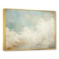 thumbnail image 2 of Designart "Neutral Clouds Minimalist Sky" Clouds Floater Framed Canvas Art Print, 2 of 5