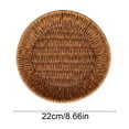 thumbnail image 3 of COM1950s Multipurpose Woven Storage Basket, Plastic Kitchen Fruit Basket for Snacks, Vegetables, Bread, Small Decorative Bin for Organizing Shelf Cubby Home Accessories, 3 of 9